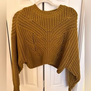 Topshop Mustard Knit Sweater